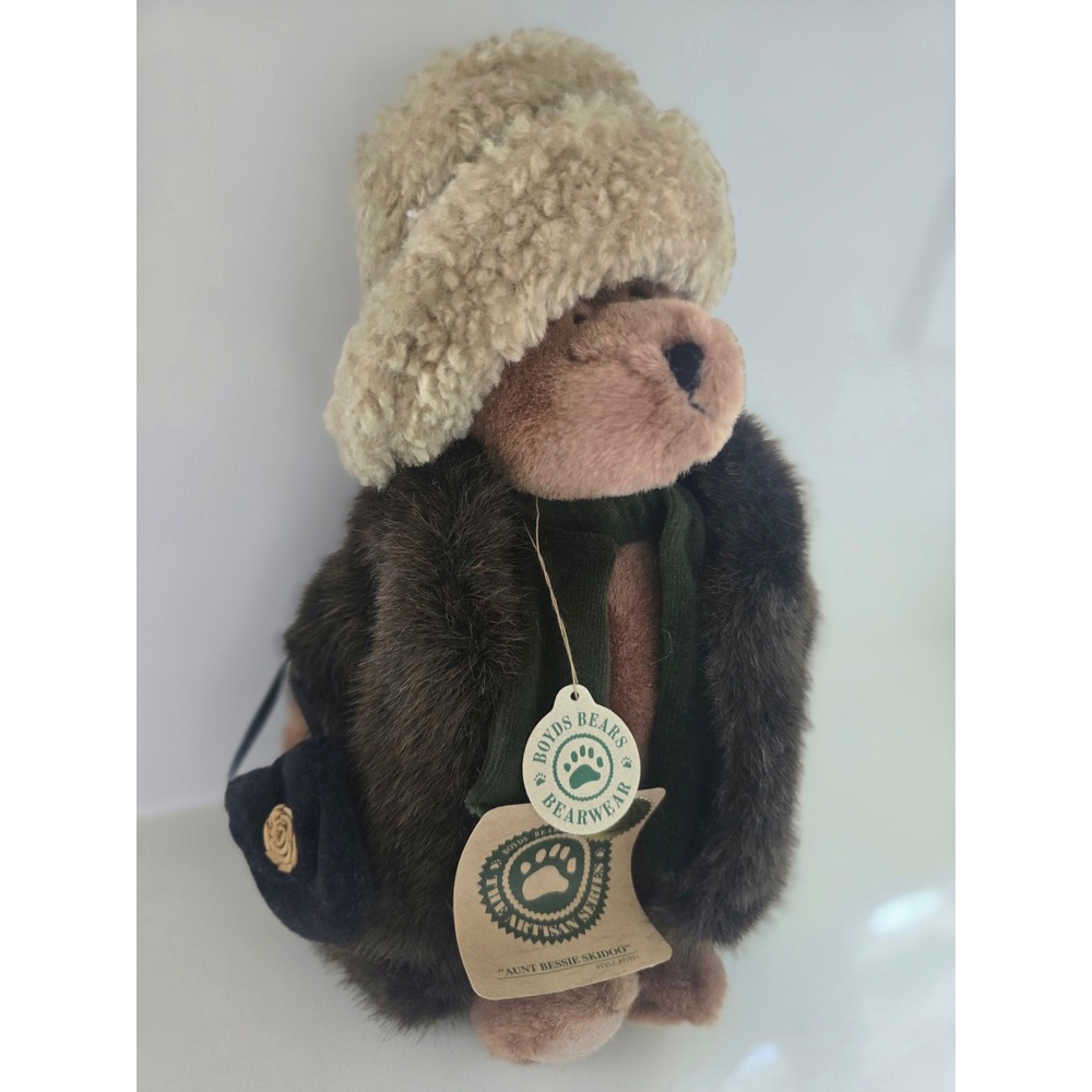 Boyds Bears Artisan Series Aunt Bessie Skidoo Plush Teddy Bear 91931 Tags 1999